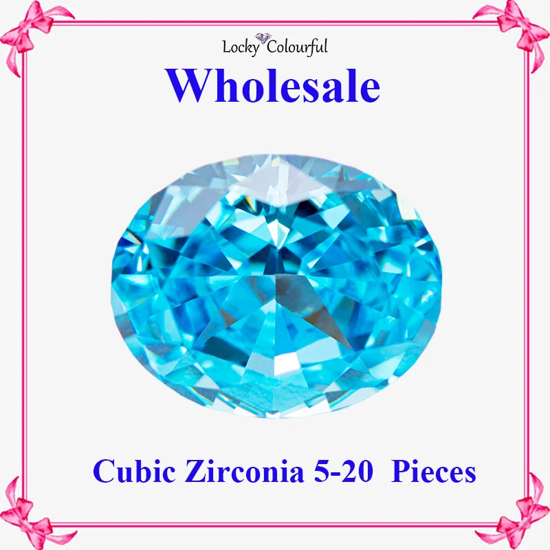 Cubic Zirconia Wholesale Crushed Ice Cut Oval Shape Light Aquamarine Color Charms for Jewelry Making Materials No Certificate
Cubic Zirconia Wholesale Crushed Ice Cut Oval Shape Light Aquamarine Color Charms for Jewelry Making Materials No Certificate
