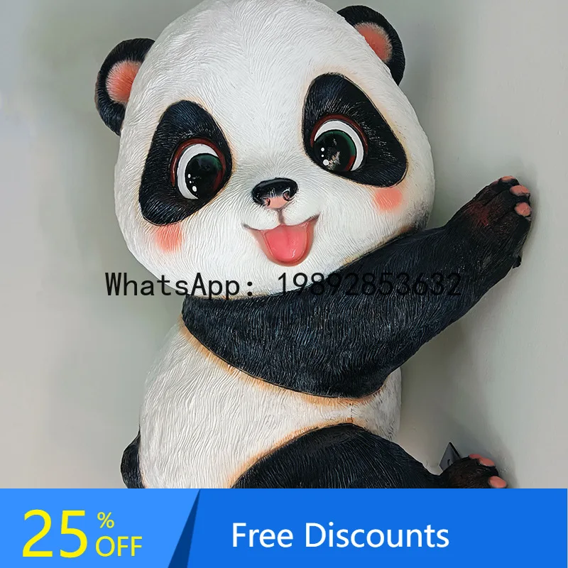 CZ Fiberglass Cartoon Climbing Panda Sculpture Garden Landscape Square Shop Building Decoration Creative Hanging Ornament
CZ Fiberglass Cartoon Climbing Panda Sculpture Garden Landscape Square Shop Building Decoration Creative Hanging Ornament