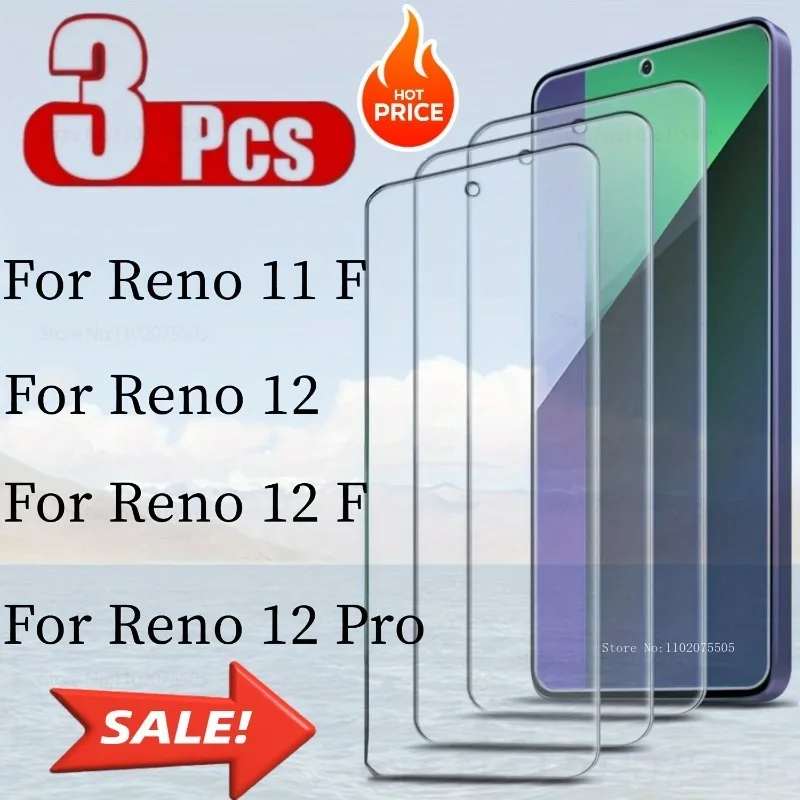 3Pcs 9H Hardness Tempered Glass Protector for OPPO Reno 12 12F 11F 11/12 Pro 13F 13/14 Pro 9/10 Pro+ HD Transparent ,Bubble-Free
3Pcs 9H Hardness Tempered Glass Protector for OPPO Reno 12 12F 11F 11/12 Pro 13F 13/14 Pro 9/10 Pro+ HD Transparent ,Bubble-Free