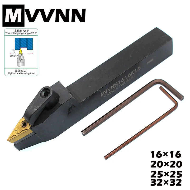 1PCS Lathe Cutter MVVNN1616K16 MVVNN2020K16 MVVNN2525M16 MVVNN3232P16 External Turning Tool Holder MVVNN CNC Lathe Tools
1PCS Lathe Cutter MVVNN1616K16 MVVNN2020K16 MVVNN2525M16 MVVNN3232P16 External Turning Tool Holder MVVNN CNC Lathe Tools