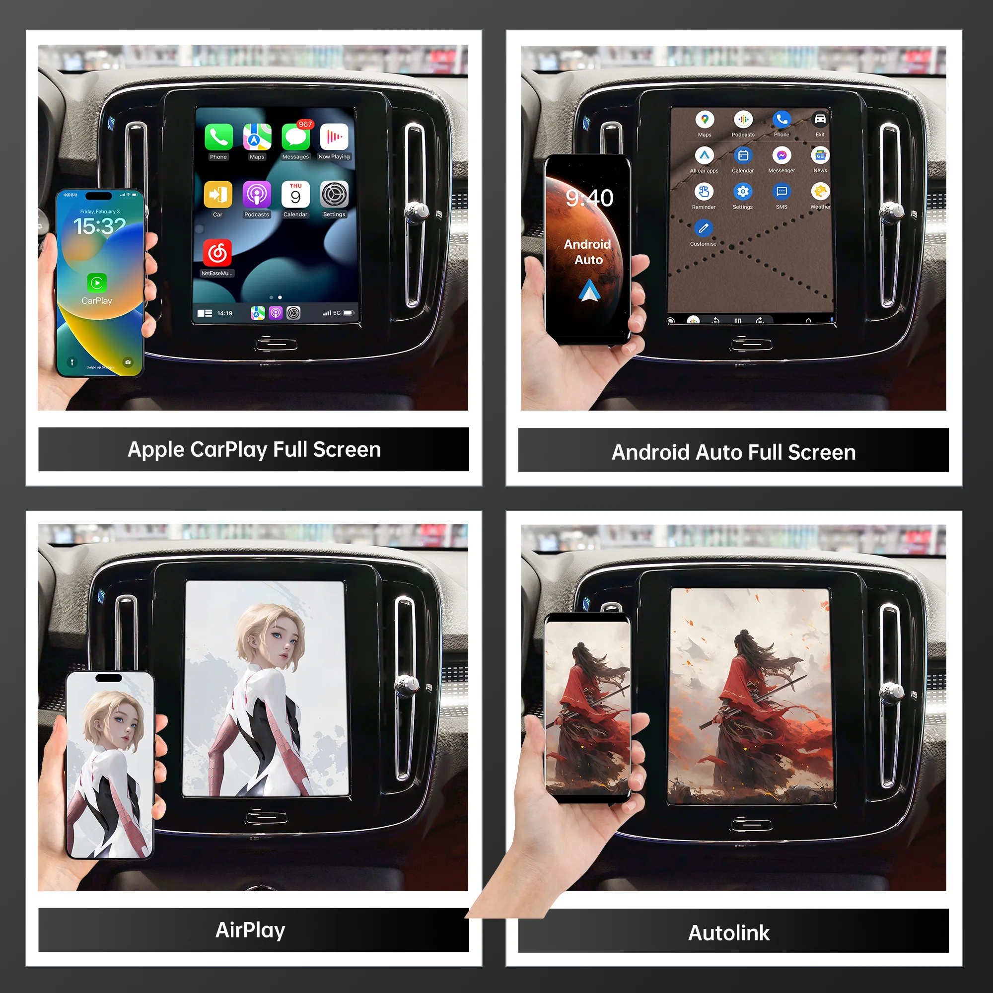 Hualingan Wireless Apple CarPlay Upgrade Android 13.0 Auto Full Screen For Volvo XC90 XC60 XC40 S90 S60 C40 V60 V90 S60 Magic Bo
Hualingan Wireless Apple CarPlay Upgrade Android 13.0 Auto Full Screen For Volvo XC90 XC60 XC40 S90 S60 C40 V60 V90 S60 Magic Bo