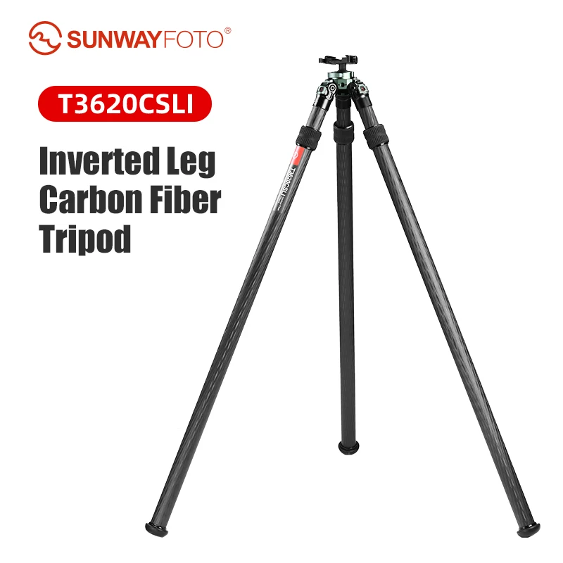 SUNWAYFOTO T3620CSLI, 67” Tall Inverted Leg Series Carbon Fiber Tripod with 38mm Arca Ballhead, 36mm Tubes Two Section
SUNWAYFOTO T3620CSLI, 67” Tall Inverted Leg Series Carbon Fiber Tripod with 38mm Arca Ballhead, 36mm Tubes Two Section