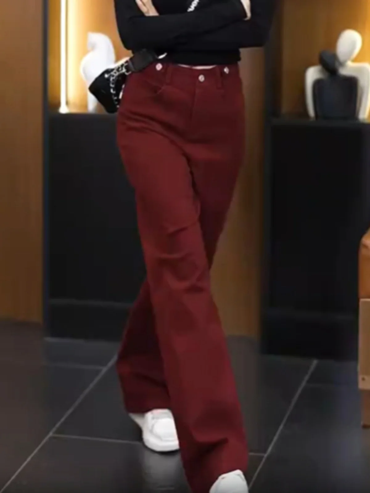 Retro High Waist Straight Leg Jeans Women's Autumn New Design Slimming Casual Versatile Narrow Wide Leg Pants
Retro High Waist Straight Leg Jeans Women's Autumn New Design Slimming Casual Versatile Narrow Wide Leg Pants