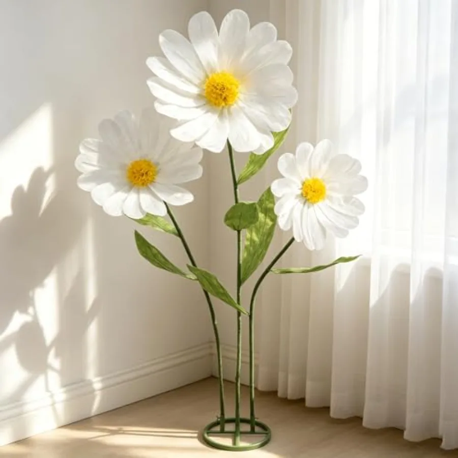 Giant Flowers for Decoration, Large Daisy Flowers Artificial, Big Paper Flower for Wedding, Birthday Party, Garden, Office, Hom
Giant Flowers for Decoration, Large Daisy Flowers Artificial, Big Paper Flower for Wedding, Birthday Party, Garden, Office, Hom