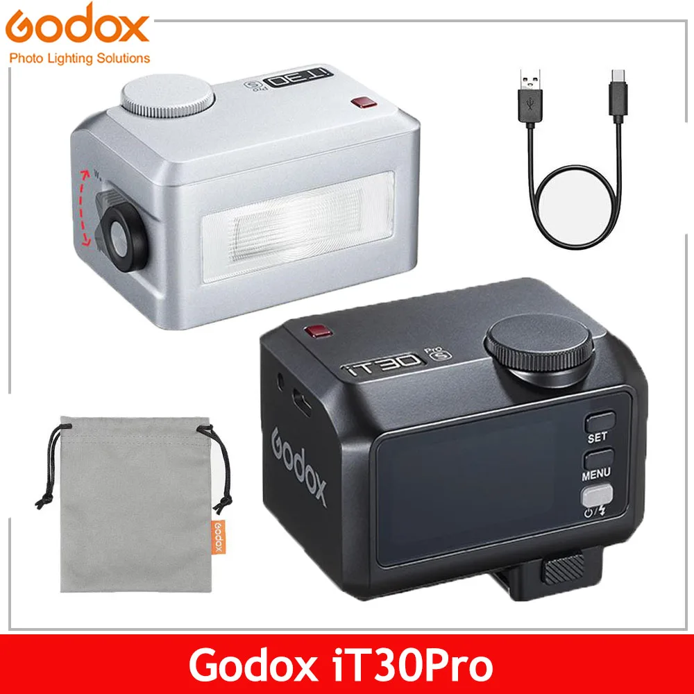 Godox iT30Pro C/N/S/F/O Pro 2.8" Touchscreen Pocket Flash TTL Auto-Exposure 2.4G Wireless on Camera Flash
Godox iT30Pro C/N/S/F/O Pro 2.8" Touchscreen Pocket Flash TTL Auto-Exposure 2.4G Wireless on Camera Flash