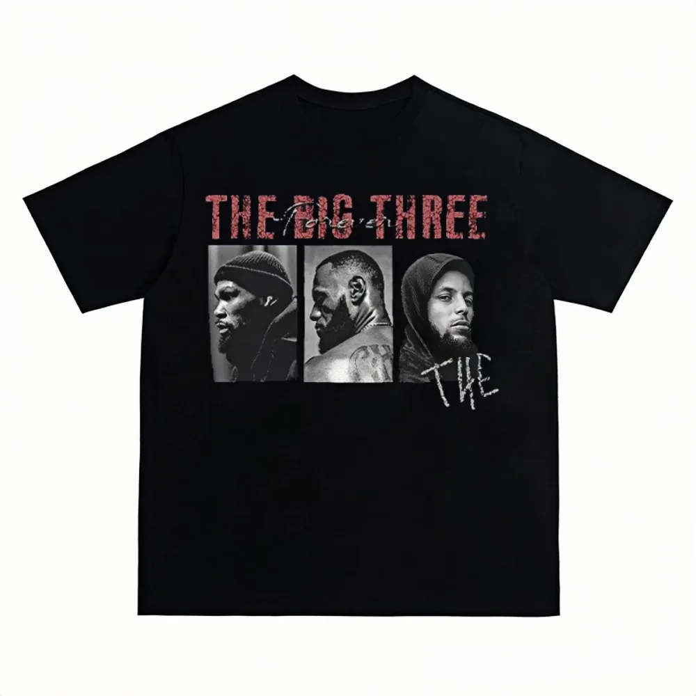 Футболка The Big Three, влагоотводящая, эстетичная, для любителей баскетбола, повседневная, для занятий спортом на открытом воздухе, городская модная футболка
Футболка The Big Three, влагоотводящая, эстетичная, для любителей баскетбола, повседневная, для занятий спортом на открытом воздухе, городская модная футболка