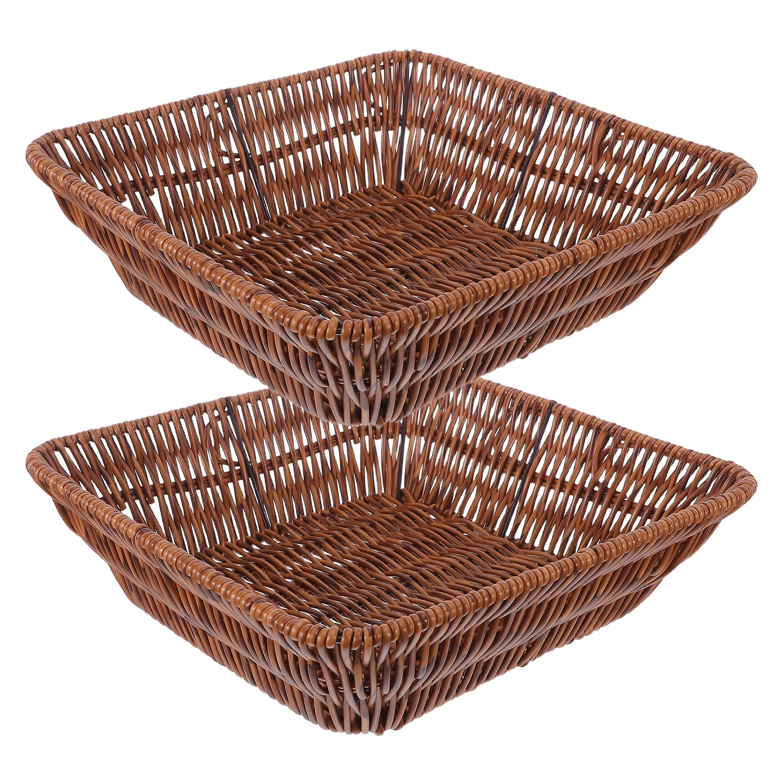 2Pcs Bread Basket Wicker Hand Woven Fruit Vegetable Serving Tray Tabletop Food Display Basket for Kitchen Restaurant Home
2Pcs Bread Basket Wicker Hand Woven Fruit Vegetable Serving Tray Tabletop Food Display Basket for Kitchen Restaurant Home