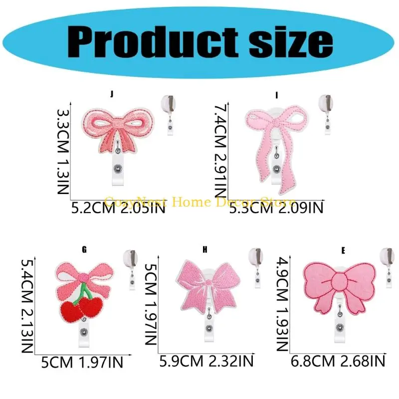 92MF Adjustable Badges Holders With Detachable Fabric Bowknot 9Pieces Set for Nurses Clinics and Healthcare Professional
92MF Adjustable Badges Holders With Detachable Fabric Bowknot 9Pieces Set for Nurses Clinics and Healthcare Professional