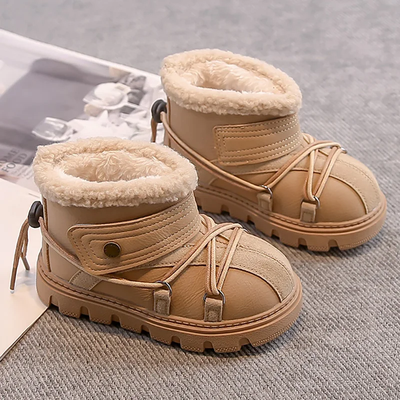 Faux Fur Winter Boots For Children PU Leather Teenager Kid's Snow Boots Thick Warm Boy's Girl's Plush Boots Cotton Warm Boots
Faux Fur Winter Boots For Children PU Leather Teenager Kid's Snow Boots Thick Warm Boy's Girl's Plush Boots Cotton Warm Boots