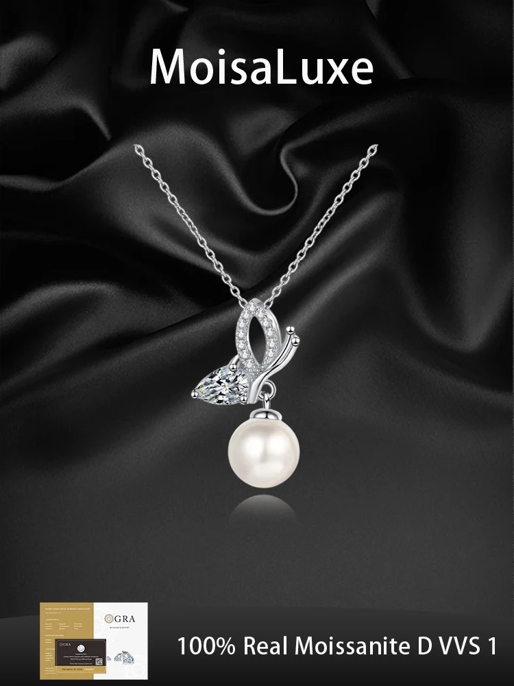 MoisaLuxe Official Store GRA Moissanite Plata Sterling 925 Silver Pearl Butterfly Wings Jewelry Gift Pendant Necklace for Women
MoisaLuxe Official Store GRA Moissanite Plata Sterling 925 Silver Pearl Butterfly Wings Jewelry Gift Pendant Necklace for Women