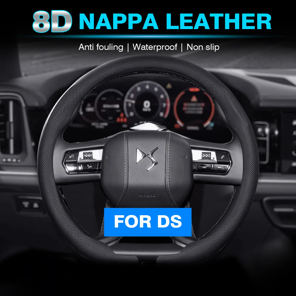 2025 New 8D Nappa leather Car Steering Wheel Cover For DS DS3 DS4 DS5 DS5LS DS6 DS7 DS9 DS4S Carbon fiber 15In Auto Accessories
2025 New 8D Nappa leather Car Steering Wheel Cover For DS DS3 DS4 DS5 DS5LS DS6 DS7 DS9 DS4S Carbon fiber 15In Auto Accessories