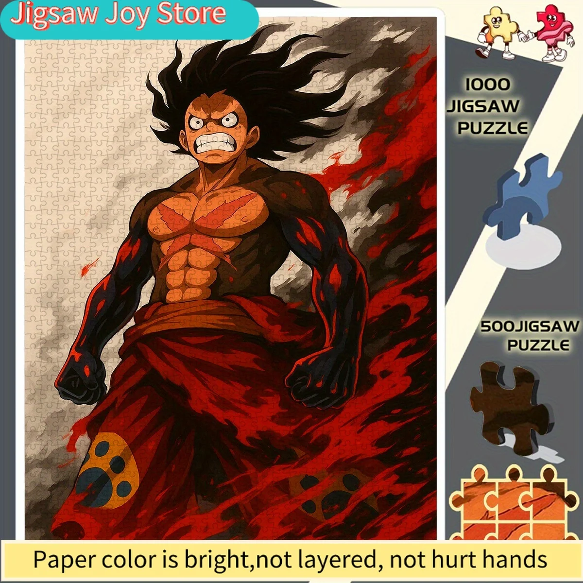 Бумажный пазл Luffy Domineering Awakening Roar Shanks без рамки для хобби-энтузиастов — идеальный выбор — развивающая головоломка — интерактивная игра
Бумажный пазл Luffy Domineering Awakening Roar Shanks без рамки для хобби-энтузиастов — идеальный выбор — развивающая головоломка — интерактивная игра