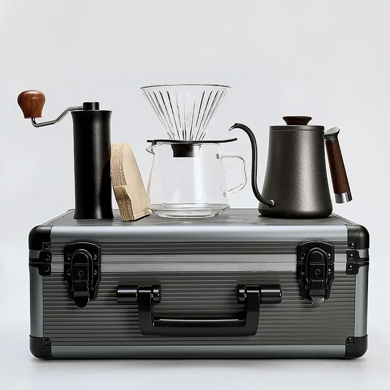 Pour Over Coffee Sets Makers All in 1 Coffee Accessories Tools Barista Sets Gooseneck Kettle Travel Bag Hand Brew Coffee Kit
Pour Over Coffee Sets Makers All in 1 Coffee Accessories Tools Barista Sets Gooseneck Kettle Travel Bag Hand Brew Coffee Kit