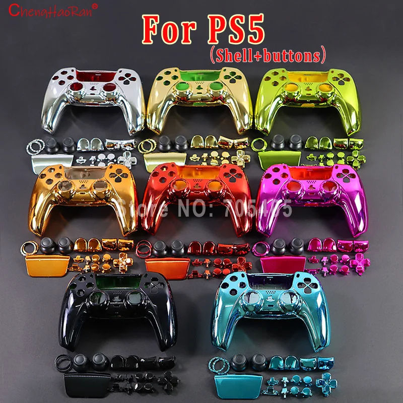ChengHaoRan 1 комплект для контроллера игровой консоли PS5, цветные аксессуары для гальваники, 1 корпус, 16 кнопок, 2 декоративных кольца
ChengHaoRan 1 комплект для контроллера игровой консоли PS5, цветные аксессуары для гальваники, 1 корпус, 16 кнопок, 2 декоративных кольца