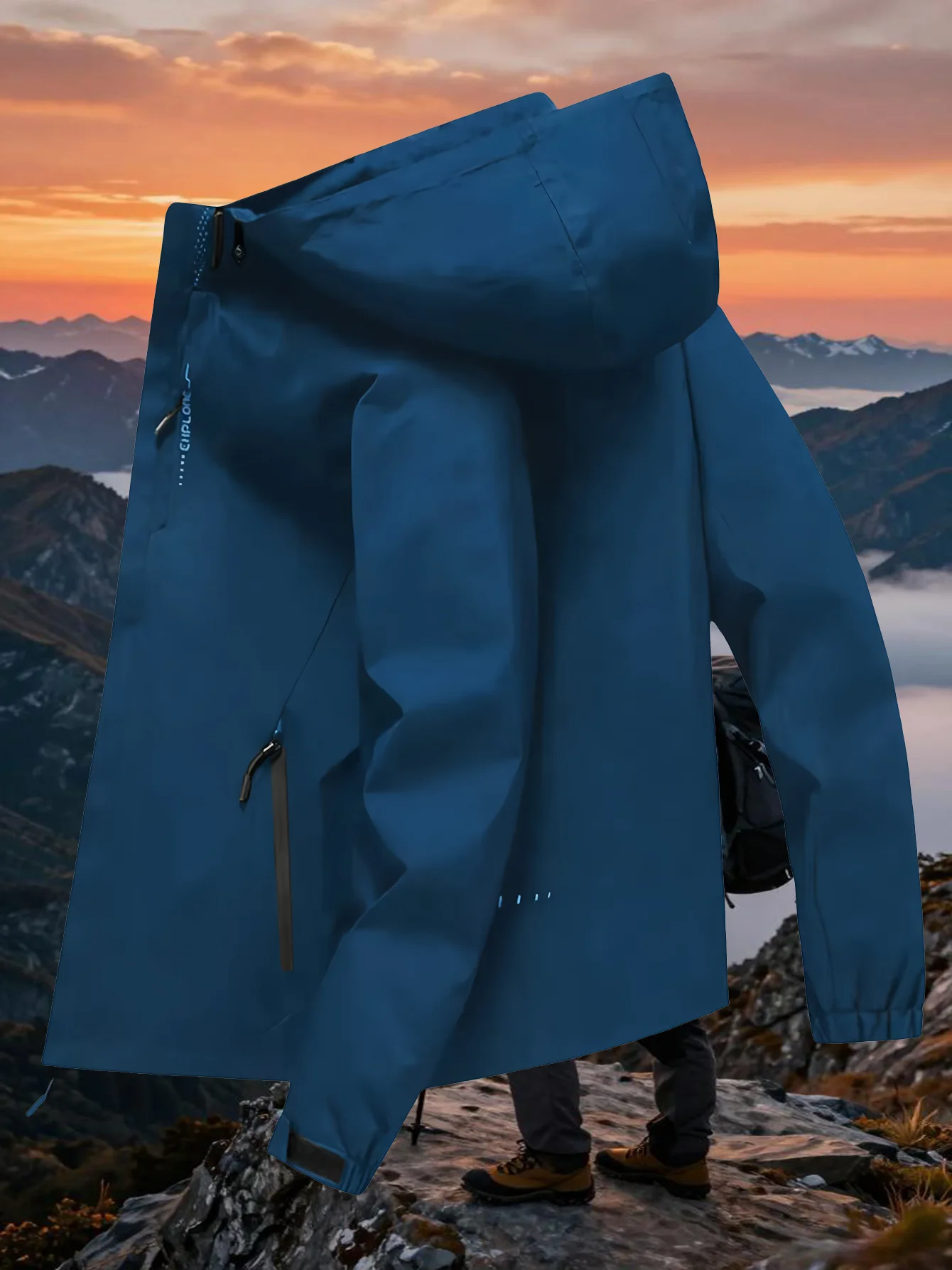 Men's Casual Sporty Peacock Blue Lightweight Outdoor Hiking Jacket, Waterproof and Windproof, Solid Color Sport Style, Sizes
Men's Casual Sporty Peacock Blue Lightweight Outdoor Hiking Jacket, Waterproof and Windproof, Solid Color Sport Style, Sizes