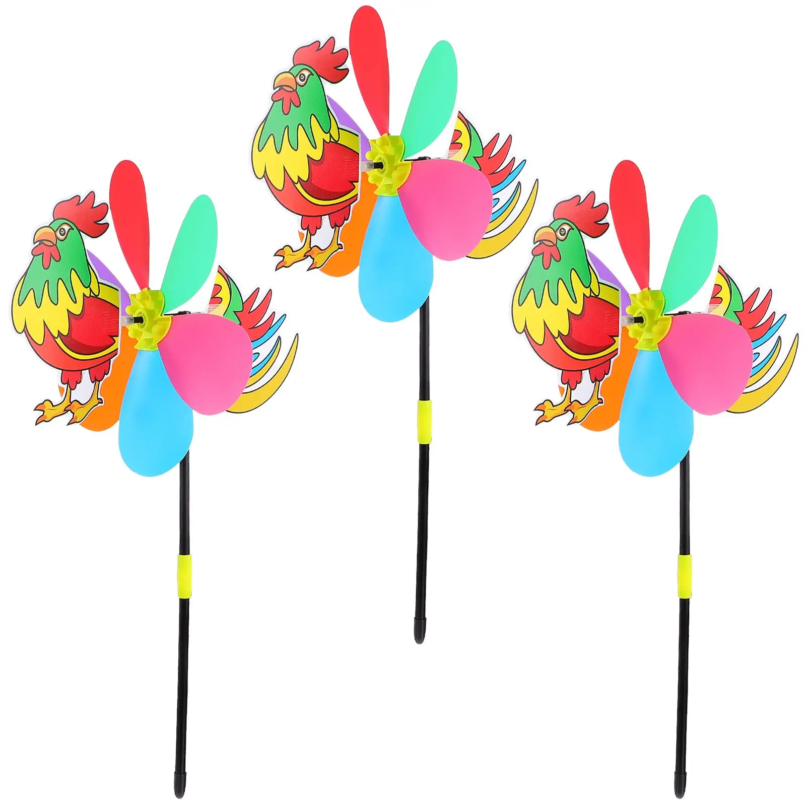 3 Pcs Three Dimensional Windmill Toys Lightweight Plastic Decorations for Garden Lawn Balcony Festive Kids Gifts Bright Colors
3 Pcs Three Dimensional Windmill Toys Lightweight Plastic Decorations for Garden Lawn Balcony Festive Kids Gifts Bright Colors