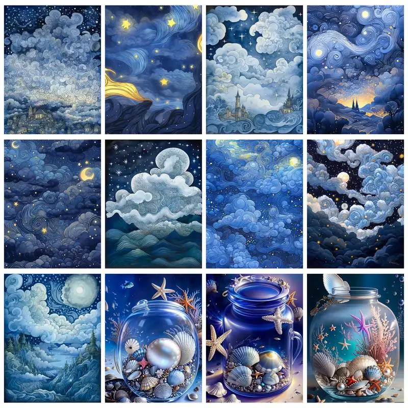 RUOPOTY DIY Painting By Numbers Moonlight Landscape On Canvas Home Decors Paint Kit Handmade Gift For Adults Wall Art
RUOPOTY DIY Painting By Numbers Moonlight Landscape On Canvas Home Decors Paint Kit Handmade Gift For Adults Wall Art