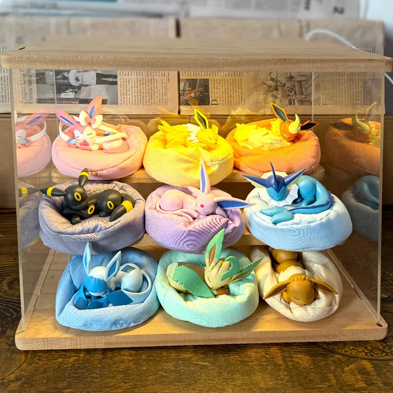 Eeveelution Sleeping Figures With Cushion Collectible PVC Toy Desktop Ornament Gift For Kids Adults Anime Fans Blind Box
Eeveelution Sleeping Figures With Cushion Collectible PVC Toy Desktop Ornament Gift For Kids Adults Anime Fans Blind Box