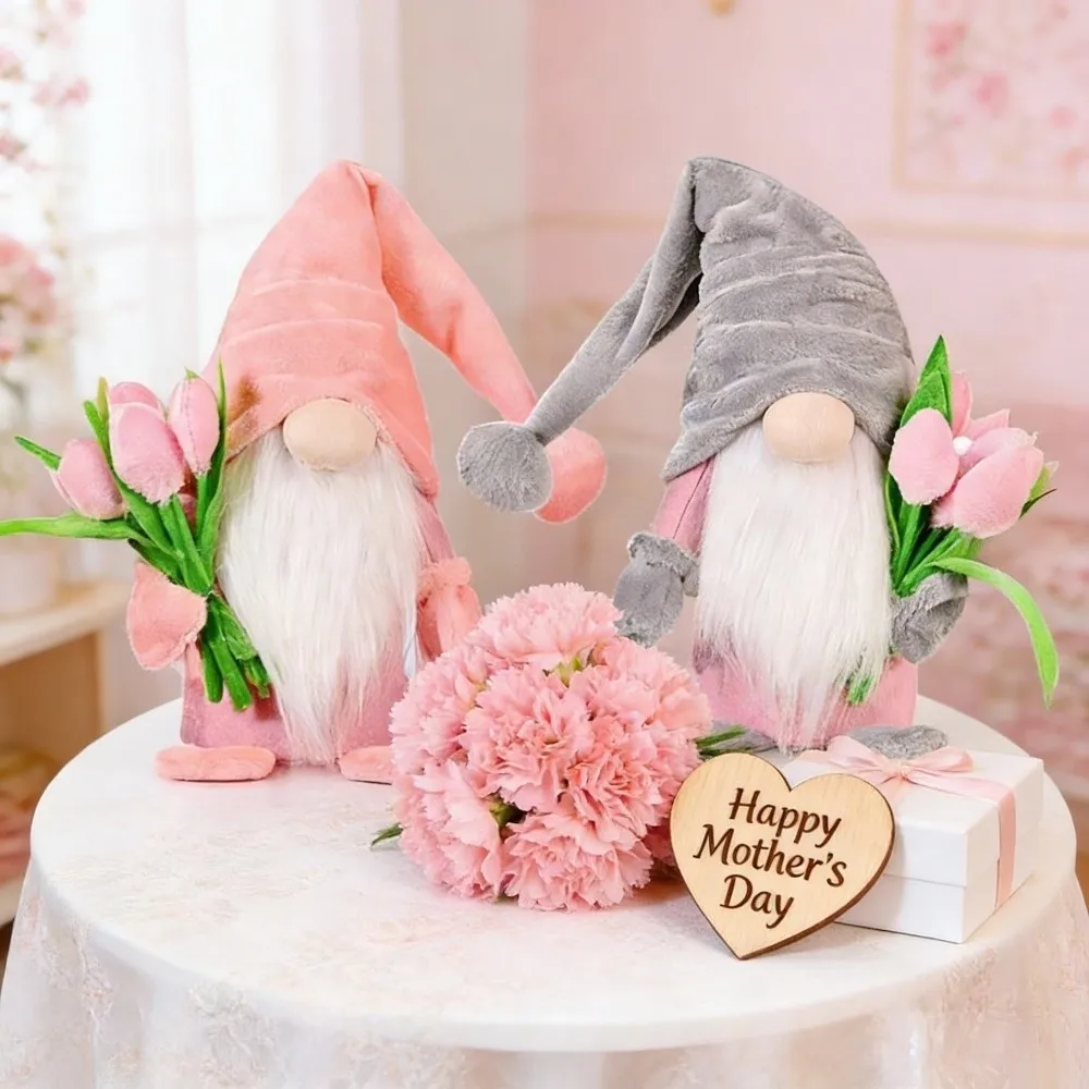 New Pink Holding Tulip Gnomes Home Decor Cute Tulip Dwarf Bouquet Doll Gnomes Decorations Mother's Day
New Pink Holding Tulip Gnomes Home Decor Cute Tulip Dwarf Bouquet Doll Gnomes Decorations Mother's Day