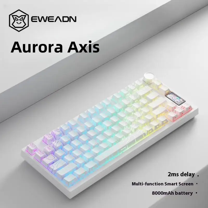 Беспроводная механическая клавиатура EWEADN X75 Pro, тройной режим, боковая печать, с возможностью горячей замены, белый Contour Pro, переключатель Aurora, игровой офис
Беспроводная механическая клавиатура EWEADN X75 Pro, тройной режим, боковая печать, с возможностью горячей замены, белый Contour Pro, переключатель Aurora, игровой офис