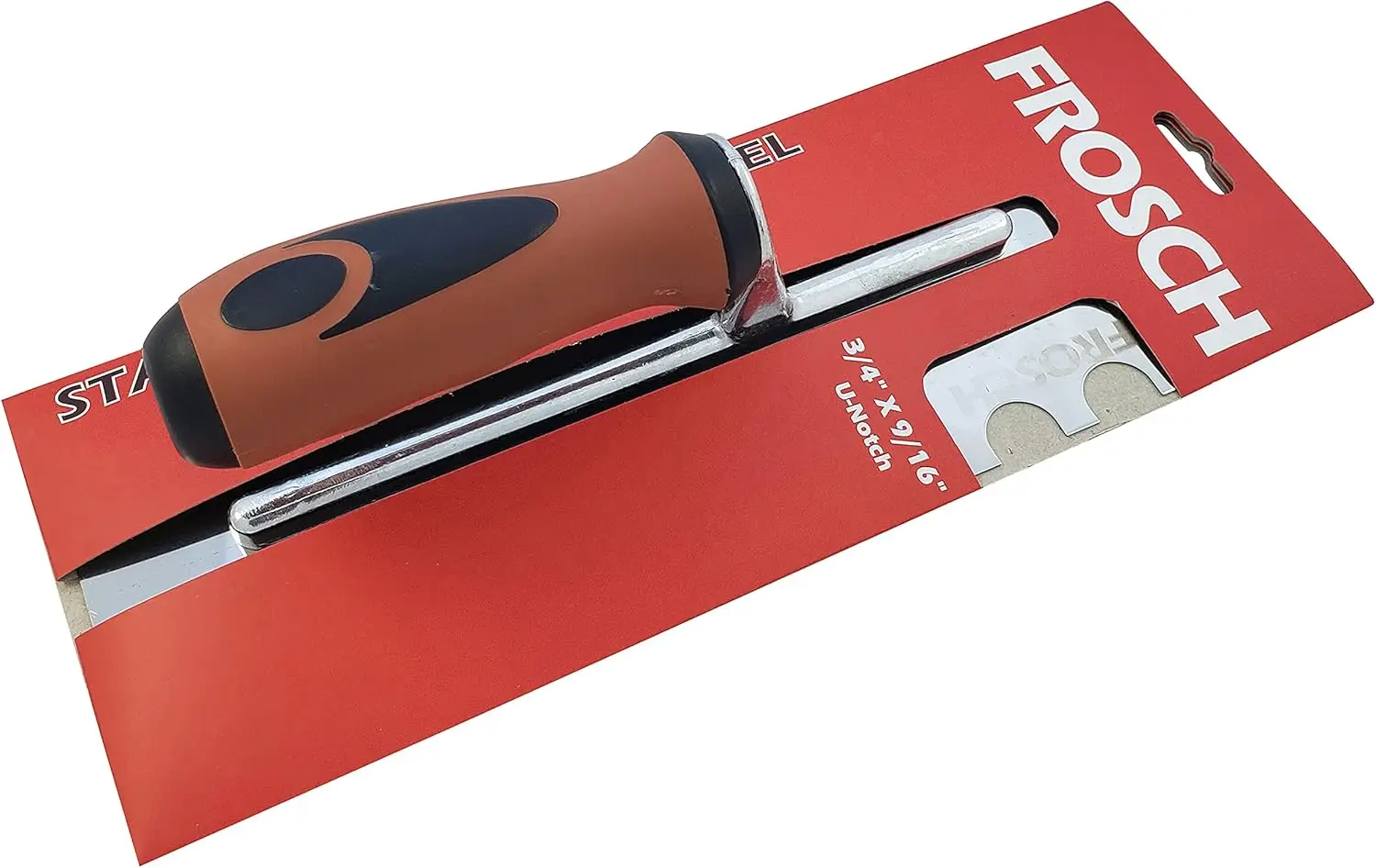 Stainless Steel U-Notch Trowel (3/4" X 9/16") for Tile Adhesive Spreading
Stainless Steel U-Notch Trowel (3/4" X 9/16") for Tile Adhesive Spreading