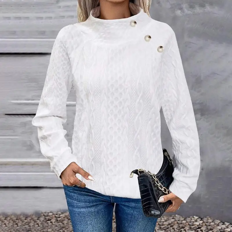 39BC Women's Quilted Mock Neck Sweatshirts Button Detail Long Sleeve Textured Casual Loose Fashion Fall Pullover
39BC Women's Quilted Mock Neck Sweatshirts Button Detail Long Sleeve Textured Casual Loose Fashion Fall Pullover