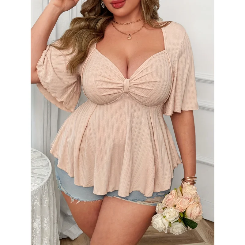 Sweetheart Neckline Ruffle Sleeve Loose Elegant Cute Blouse Party And Date Women Shirts 2
Sweetheart Neckline Ruffle Sleeve Loose Elegant Cute Blouse Party And Date Women Shirts 2