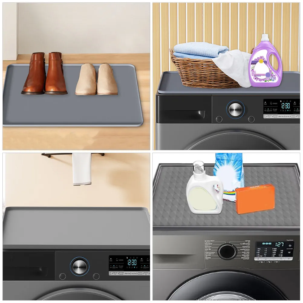 Washing Machine Top Protector Silicone Dryer Top Cover Non-Slip Cushion for Washer and Dryer Surface Protection
Washing Machine Top Protector Silicone Dryer Top Cover Non-Slip Cushion for Washer and Dryer Surface Protection
