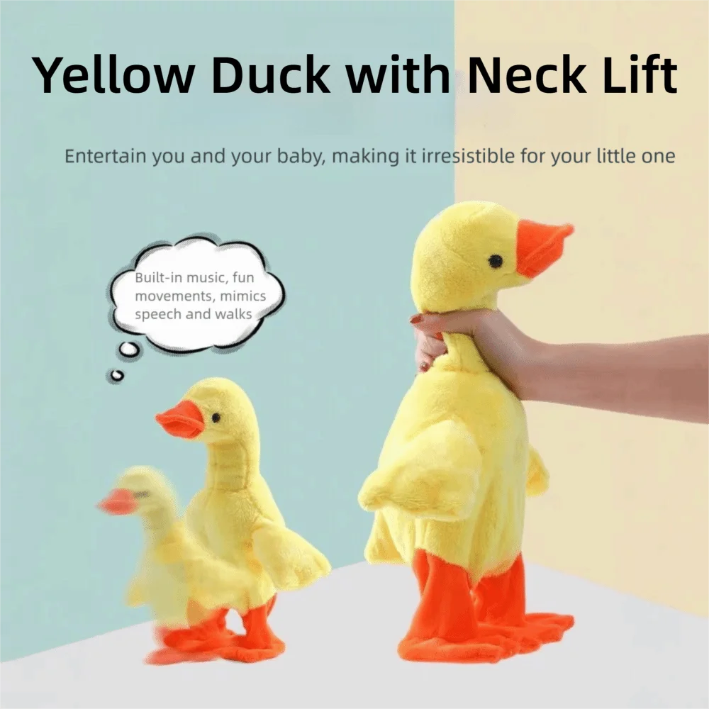 Милая музыкальная говорящая утка 138, электрическая мягкая прогулочная утка, образовательная многофункциональная поющая утка, подарок для маленьких детей
Милая музыкальная говорящая утка 138, электрическая мягкая прогулочная утка, образовательная многофункциональная поющая утка, подарок для маленьких детей