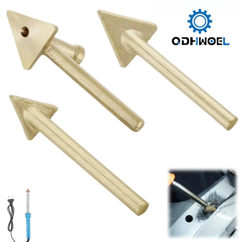 QDHWOEL 3pcs Copper Soldering Iron Tips Triangular Smoothing Head For 80W Plastic Welder Replacement
QDHWOEL 3pcs Copper Soldering Iron Tips Triangular Smoothing Head For 80W Plastic Welder Replacement