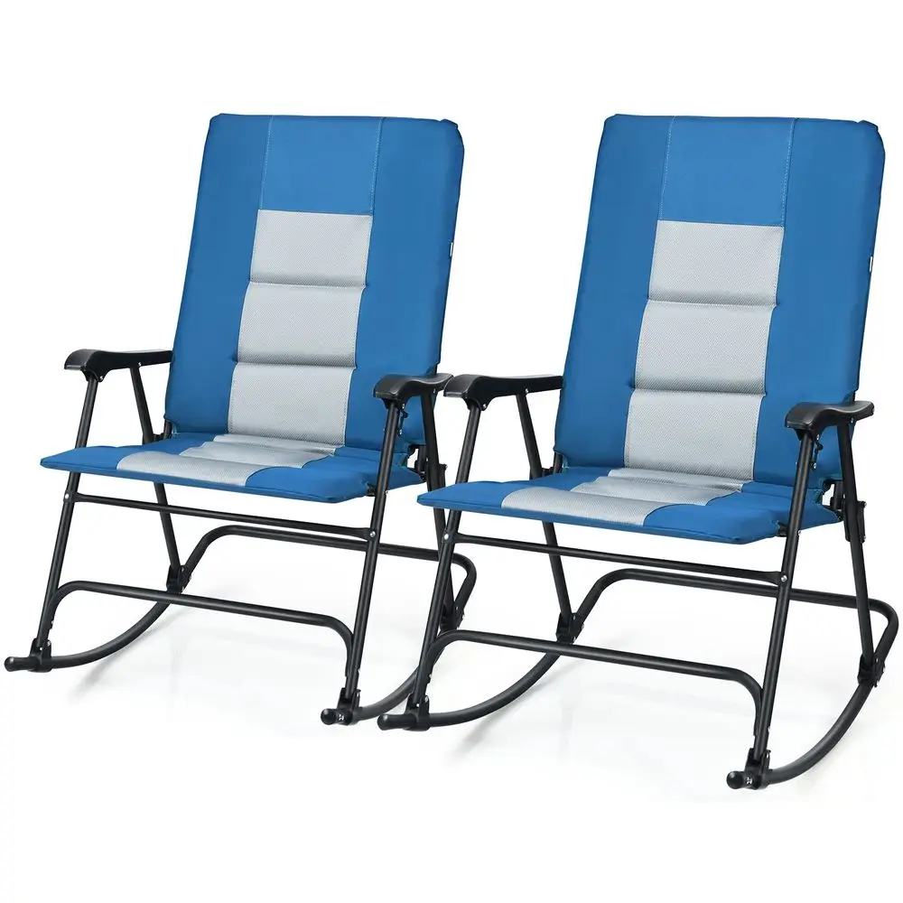 Set of 2 Foldable Rocking Chair, Oversized Camping Rocking Chair w High Back and Armrest, Padded Folding Lawn Chair, Portable C
Set of 2 Foldable Rocking Chair, Oversized Camping Rocking Chair w High Back and Armrest, Padded Folding Lawn Chair, Portable C