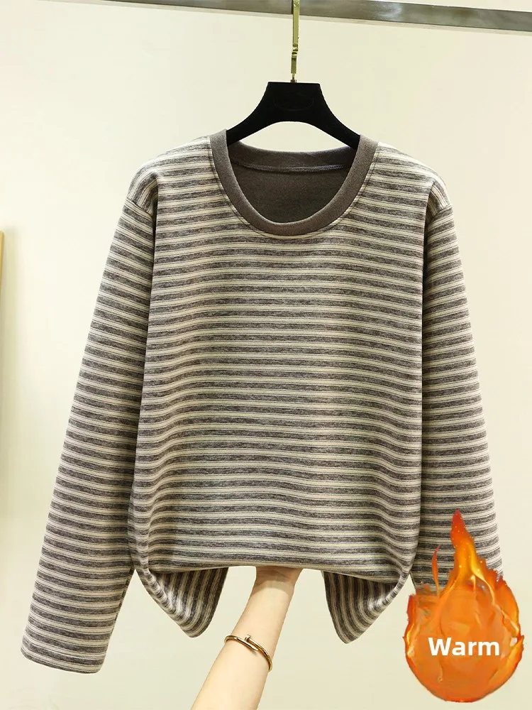 Мужская термофланелевая пижамная кофта: зимняя утепленная теплая рубашка с круглым вырезом, повседневная, больших размеров, на флисовой подкладке, в полоску, для сна
Мужская термофланелевая пижамная кофта: зимняя утепленная теплая рубашка с круглым вырезом, повседневная, больших размеров, на флисовой подкладке, в полоску, для сна