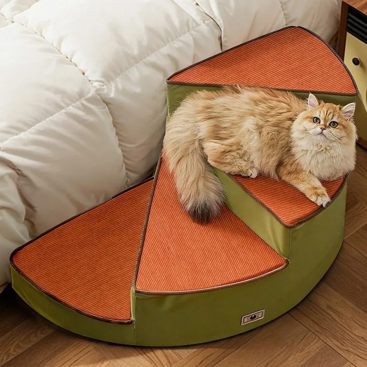 Rotating Pet Climbing Ladder for Dogs to Get on Bed Foldable Washable Small Sponge Steps for Cats New Staircase for Pets
Rotating Pet Climbing Ladder for Dogs to Get on Bed Foldable Washable Small Sponge Steps for Cats New Staircase for Pets