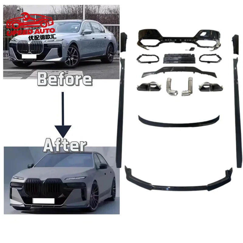 Suitable for 7 Series BodyKit G70 2023 Modified Fender Upgrade to 2023 M760 Facelifts Car Bumper Grille Side Skirts Parts BMW
Suitable for 7 Series BodyKit G70 2023 Modified Fender Upgrade to 2023 M760 Facelifts Car Bumper Grille Side Skirts Parts BMW