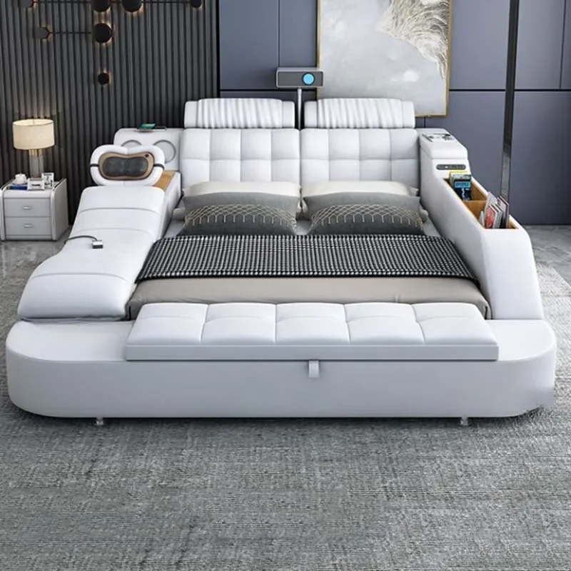 Massage Storage Double Bed Projector Usb Charge Electric Bedroom Bed Frame Luxury Leather Lozko Wielofunkcyjne Furniture Home
Massage Storage Double Bed Projector Usb Charge Electric Bedroom Bed Frame Luxury Leather Lozko Wielofunkcyjne Furniture Home