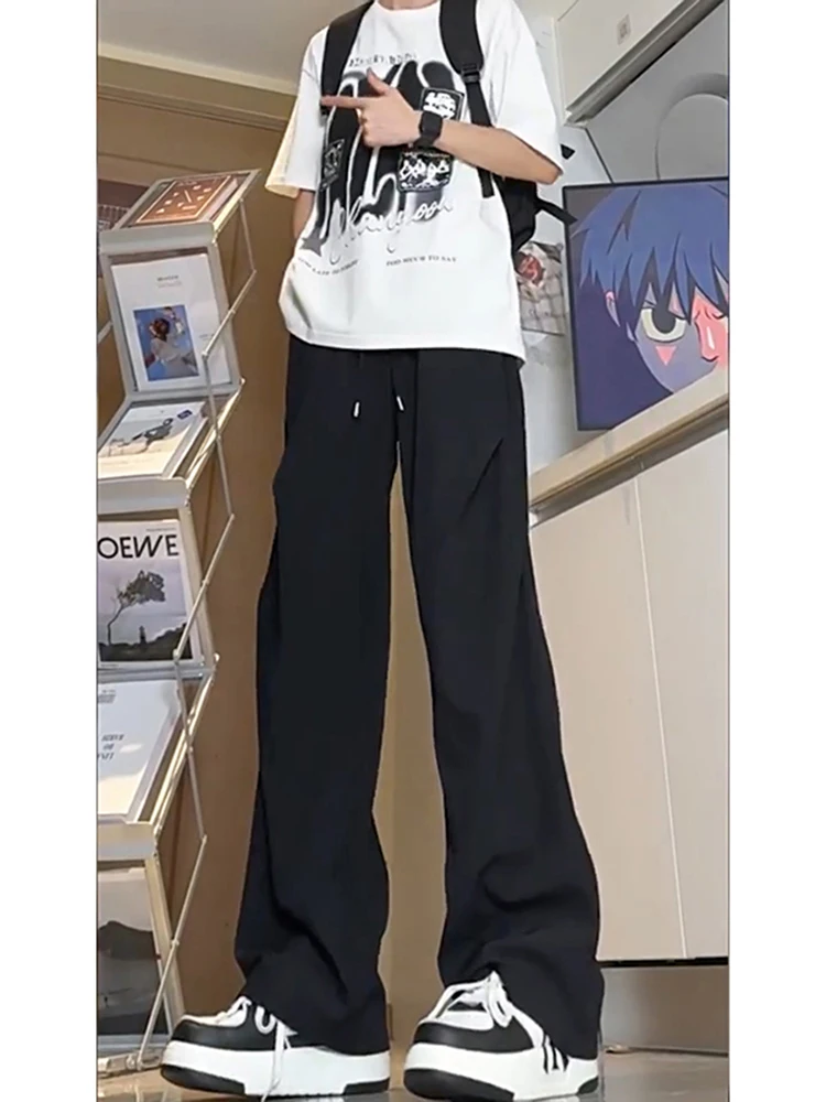 Folded Ice Silk Men's Summer Thin Qui Dry Parachute Pants American High Waist Drape Loose Casual Straight Leg Pants
Folded Ice Silk Men's Summer Thin Qui Dry Parachute Pants American High Waist Drape Loose Casual Straight Leg Pants