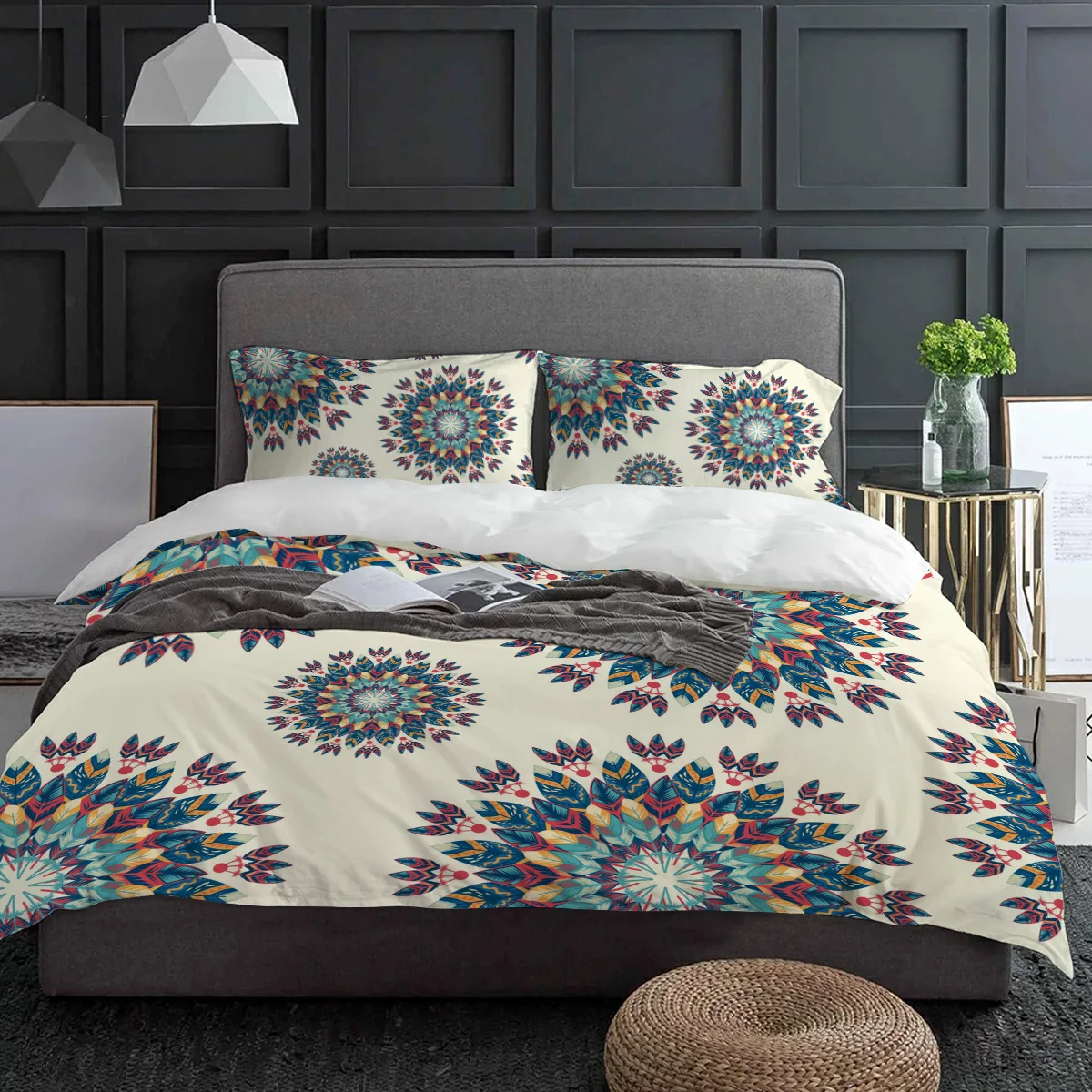 Mandala Bohemian 3pcs Couple Duvet Cover With Pillow Case Custom Comforter Bedding Set Quilt Cover Double Bed Home Textile
Mandala Bohemian 3pcs Couple Duvet Cover With Pillow Case Custom Comforter Bedding Set Quilt Cover Double Bed Home Textile