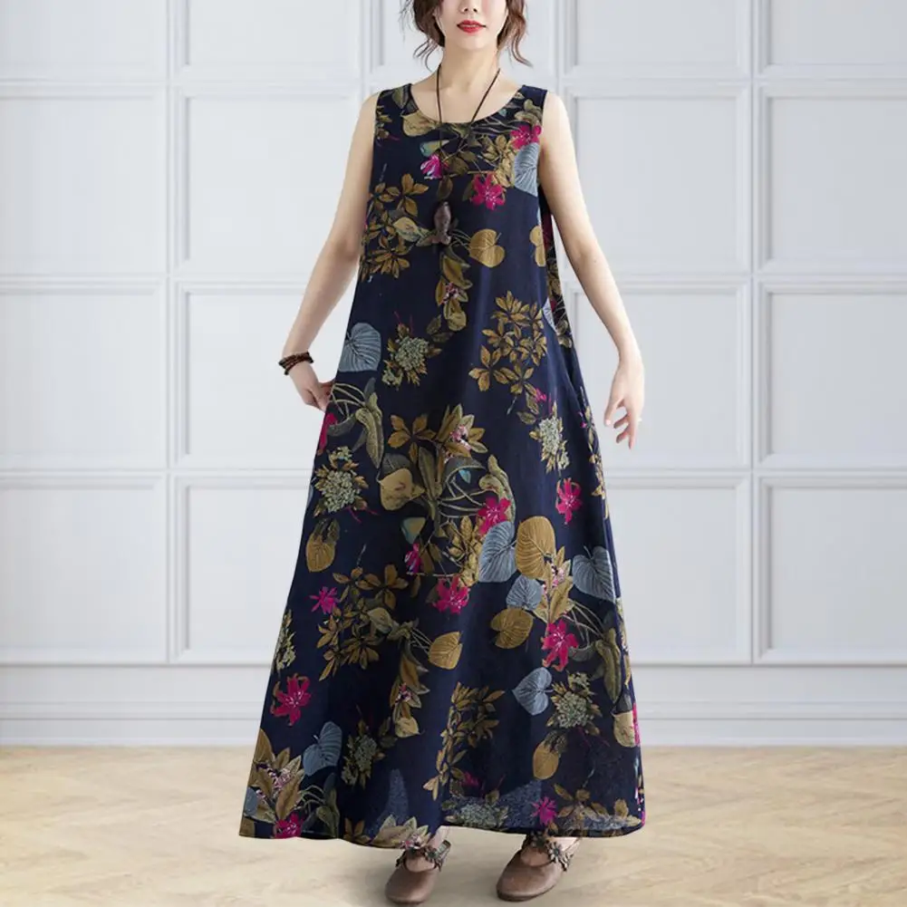 Women's Summer Tank Dress Print Loose Sleeveless Vintage Pullover Pocket Casual Date Party Holiday Dress
Women's Summer Tank Dress Print Loose Sleeveless Vintage Pullover Pocket Casual Date Party Holiday Dress