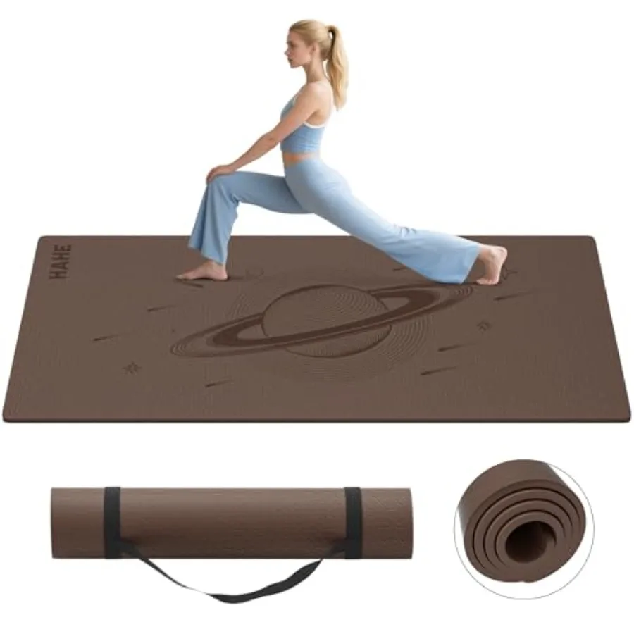 Large Yoga Mat 72"x40"x0.4"Thick Extra Wide Exercise Mat Oversized Non Slip Workout Mat with Strap for Yoga Pilates Fitness Hom
Large Yoga Mat 72"x40"x0.4"Thick Extra Wide Exercise Mat Oversized Non Slip Workout Mat with Strap for Yoga Pilates Fitness Hom