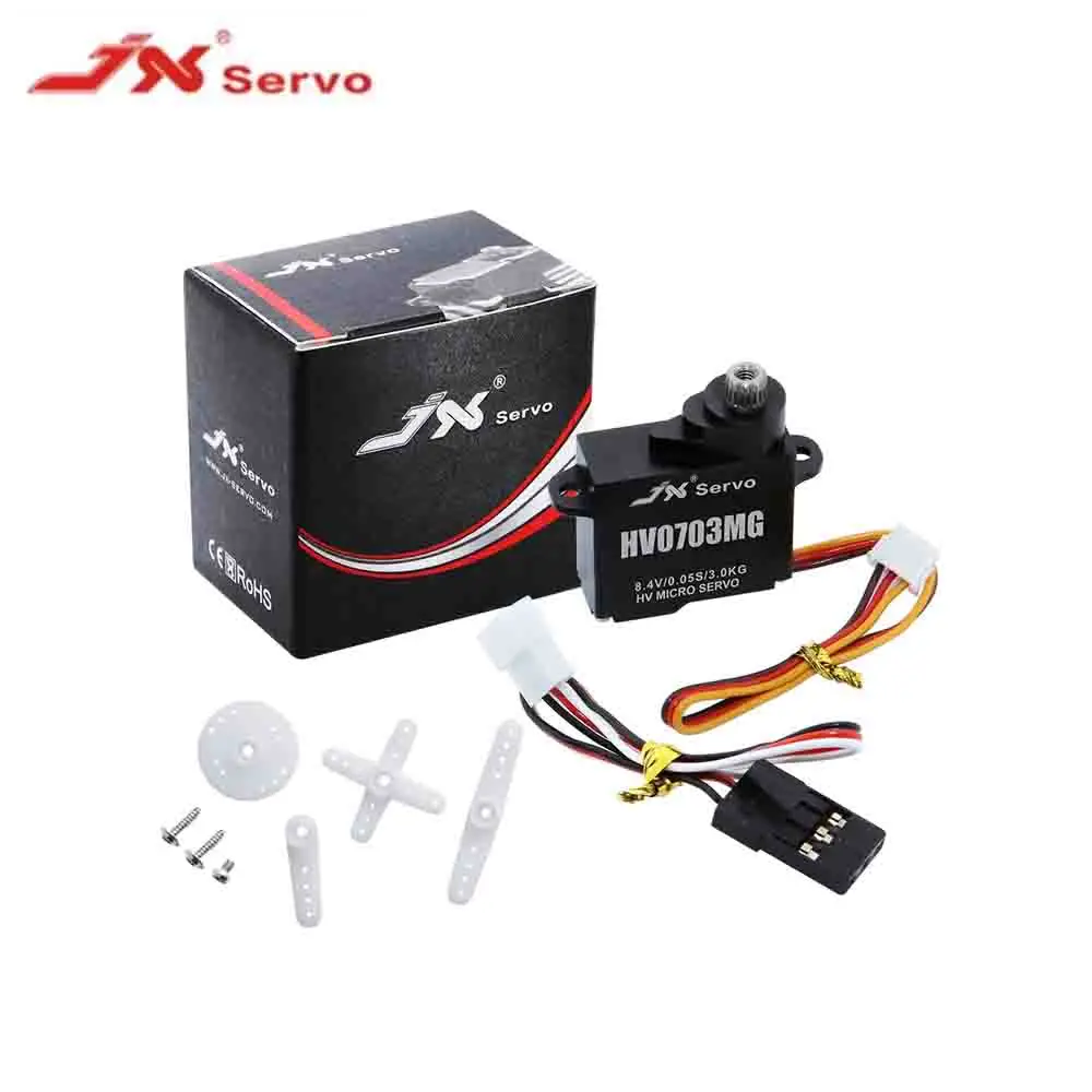 JX PDI-HV0703MG Micro Servo 3KG Digital Servo Coreless Motor 8.4V Full Aluminum Casefor Cars Helicopter Crawler RC Parts
JX PDI-HV0703MG Micro Servo 3KG Digital Servo Coreless Motor 8.4V Full Aluminum Casefor Cars Helicopter Crawler RC Parts