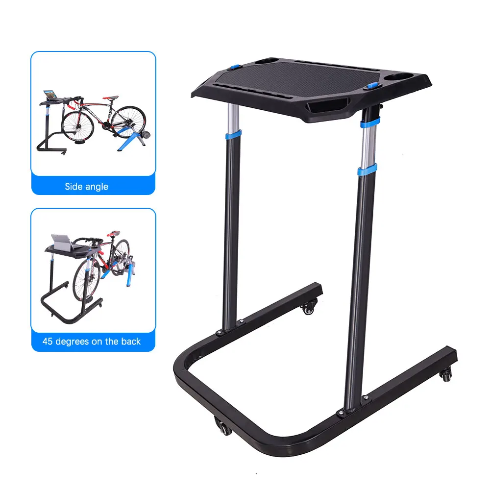 OEM Factory's Adjustable Height Portable Laptop Trainer Table Cycling Desk with Bicycle Rack
OEM Factory's Adjustable Height Portable Laptop Trainer Table Cycling Desk with Bicycle Rack