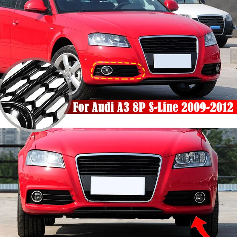 For Audi A3 Front Foglight Cover Case 8P Sport S Line 2009 2010 2011 2012 Front Fog Light Lamp Grille Cover Bezel Gloss Black
For Audi A3 Front Foglight Cover Case 8P Sport S Line 2009 2010 2011 2012 Front Fog Light Lamp Grille Cover Bezel Gloss Black