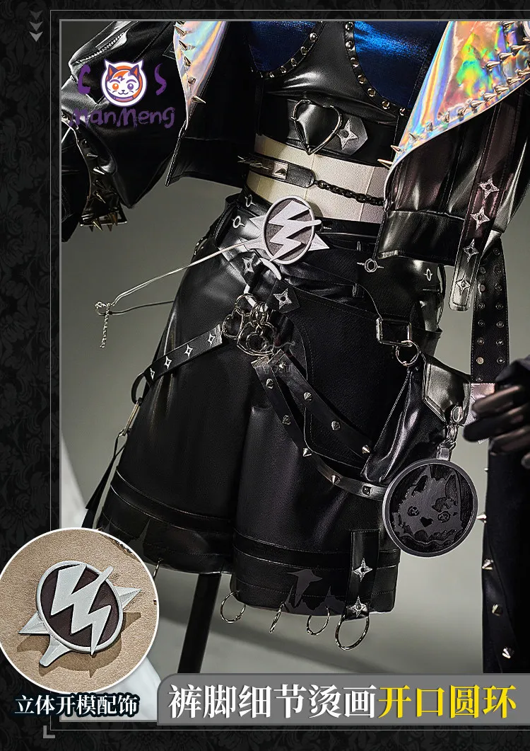 Opera singer Sangria Identity V new character Electric Light Sound Cosplay Costume Halloween Men Women Black Handsome Uniform
Opera singer Sangria Identity V new character Electric Light Sound Cosplay Costume Halloween Men Women Black Handsome Uniform