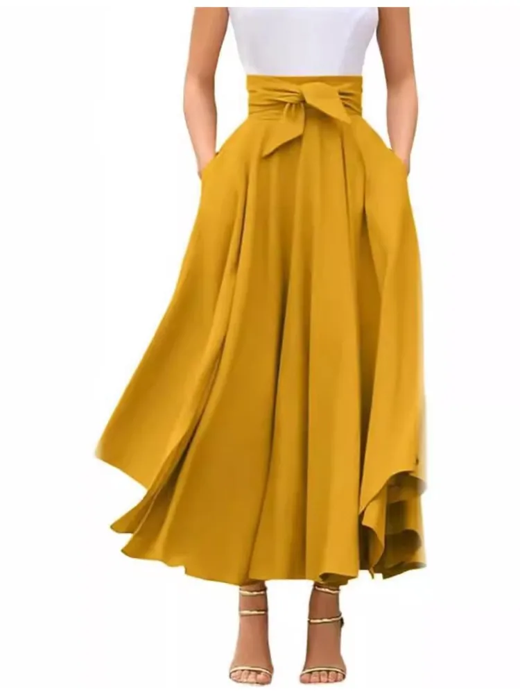 Brand New Skirt Boho Vintage Women Pleated Maxi Skirts High Waist Bandage Party Solid Color Ladies Elegant Pleated Maxi Skirt
Brand New Skirt Boho Vintage Women Pleated Maxi Skirts High Waist Bandage Party Solid Color Ladies Elegant Pleated Maxi Skirt