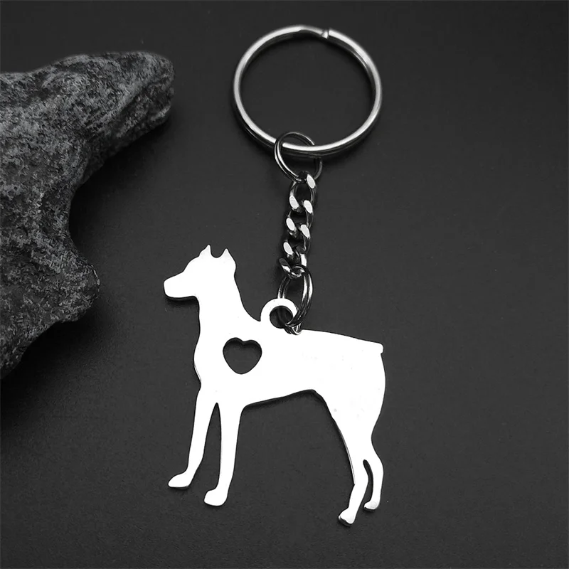 Doberman Dog Love Heart Pendant Keyring For Women Men Stainless Steel Silver Color Animal Puppy Bag Key Chain Jewelry Gifts
Doberman Dog Love Heart Pendant Keyring For Women Men Stainless Steel Silver Color Animal Puppy Bag Key Chain Jewelry Gifts