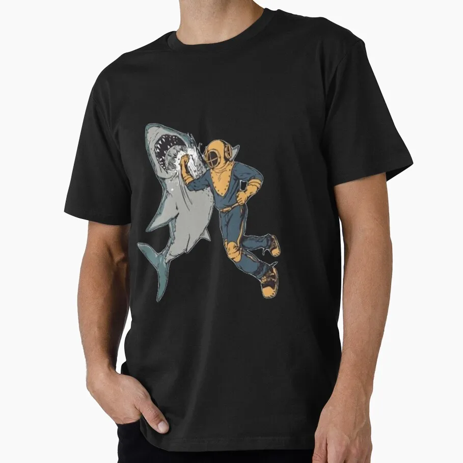 Shark punch Scuba Diving Gift T-shirt 100% Cotton print tee Short Sleeve Graphic Clothes All size Tops S-6XL
Shark punch Scuba Diving Gift T-shirt 100% Cotton print tee Short Sleeve Graphic Clothes All size Tops S-6XL