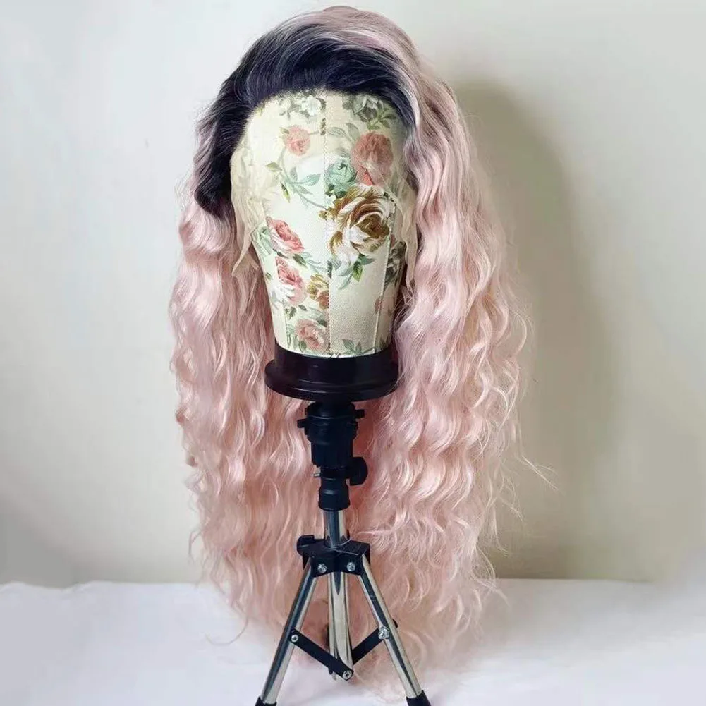 UStyleHair Loose Curly Ombre Pink Long Wig Heat Resistant Synthetic Hair Daily Use Lace Front Wig Dark Roos Pink Curly Wig Lace
UStyleHair Loose Curly Ombre Pink Long Wig Heat Resistant Synthetic Hair Daily Use Lace Front Wig Dark Roos Pink Curly Wig Lace
