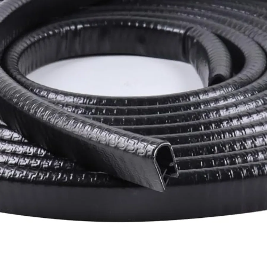 Edge Trim U-Channel Rubber Trim Edge with Metal 1/2" X 3/8" - Fit Gap 3/64" to1/4 Car Door Edge Sealing Strip, PVC Weather Stri
Edge Trim U-Channel Rubber Trim Edge with Metal 1/2" X 3/8" - Fit Gap 3/64" to1/4 Car Door Edge Sealing Strip, PVC Weather Stri