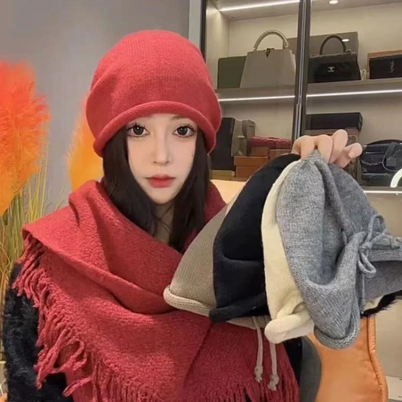 2024New Autumn Winter Korean Style Simple Versatile Bare Knit Slouchy Beanie for Women Cold-Proof Ear Protection Head Wrap Hat
2024New Autumn Winter Korean Style Simple Versatile Bare Knit Slouchy Beanie for Women Cold-Proof Ear Protection Head Wrap Hat