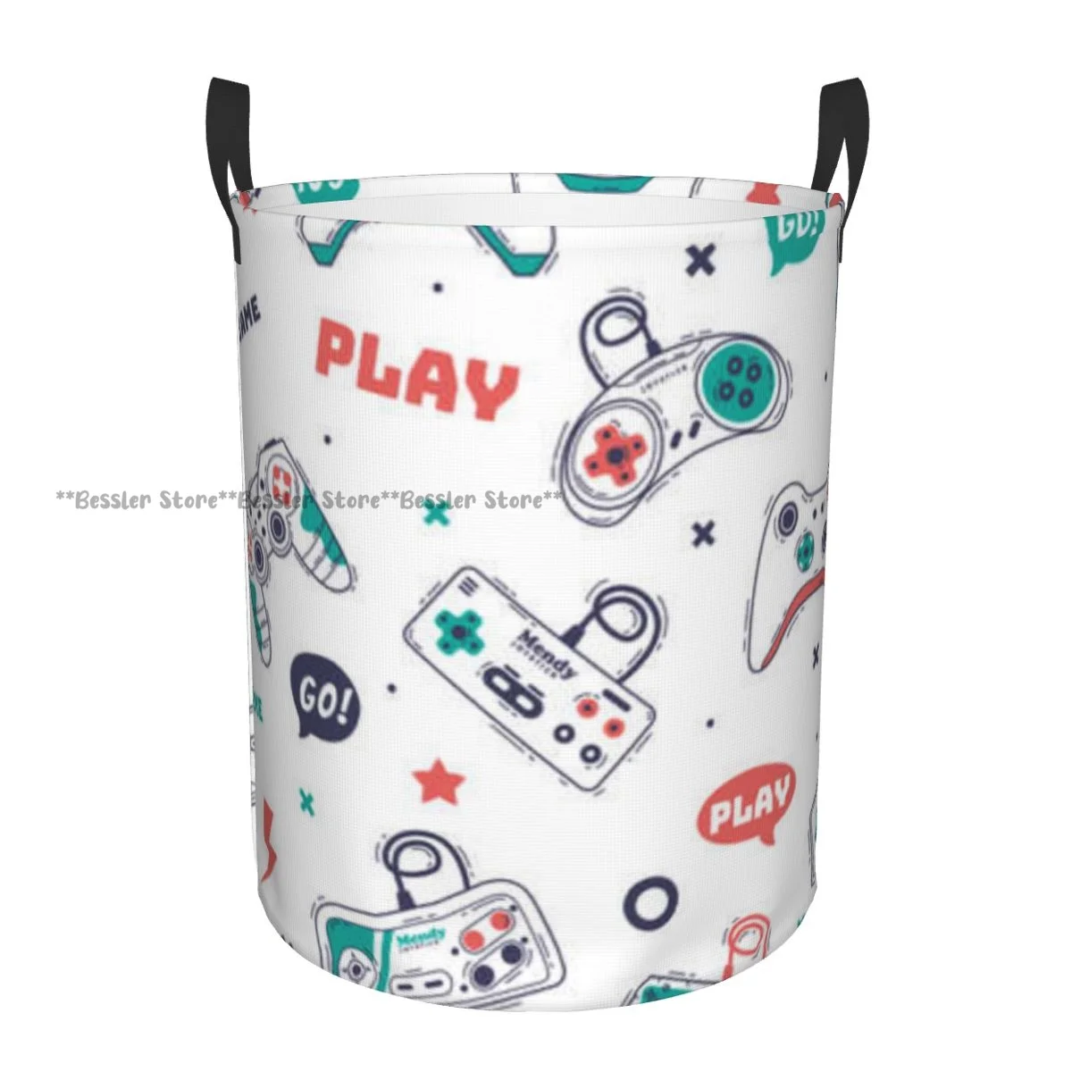 Современная игровая консоль с узором, корзина для белья, складное ведро для хранения грязной одежды, игрушек, домашнее хозяйство
Современная игровая консоль с узором, корзина для белья, складное ведро для хранения грязной одежды, игрушек, домашнее хозяйство